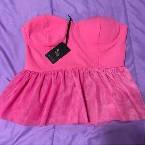 Sincerely Jules Pink Textured Top